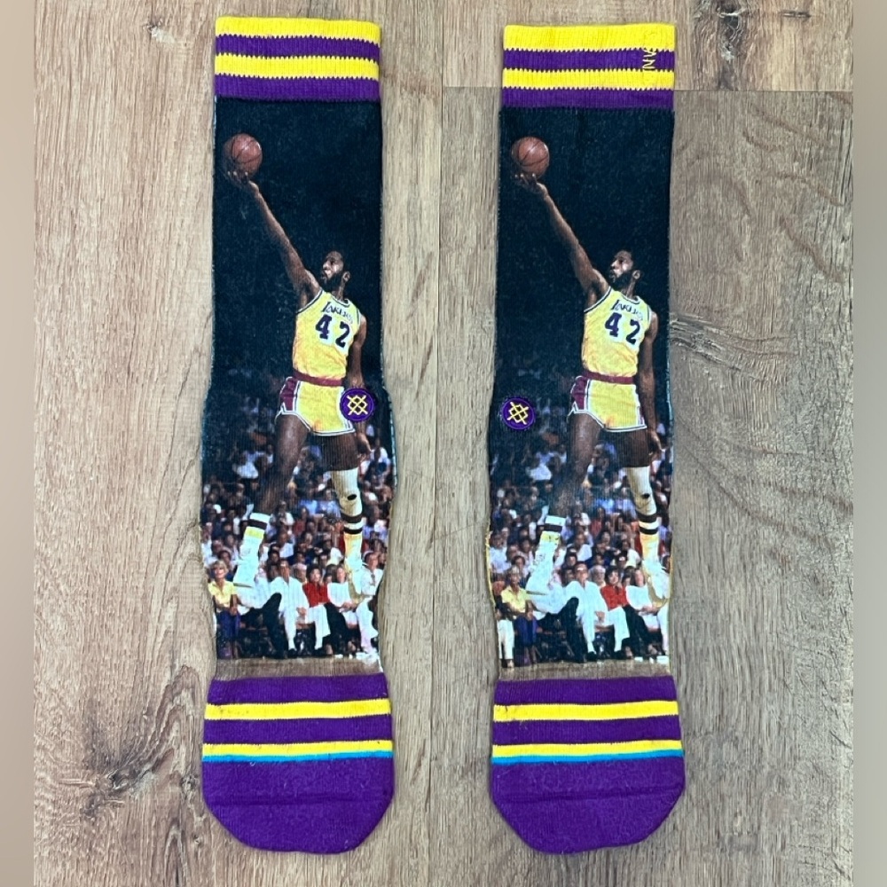 Stance Purple and Yellow Athletic Socks